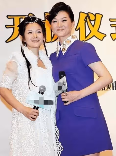 宋祖英姐妹倆太不像了!妹妹穿白裙仙氣飄飄,她一襲紫裙像女幹部