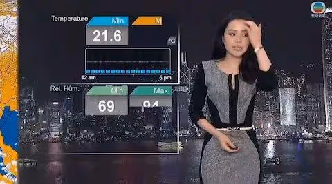 TVB女主播花市採訪被嚇到花容失色?網友:冰霜美人終於失控啦