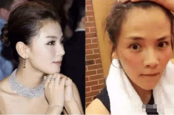 馬伊琍：我卸妝了，劉濤：我也卸妝了，再看高圓圓：差距一目了然