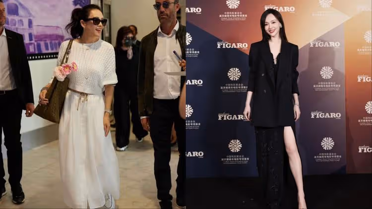章子怡飛坎城機場造型好愜意　與唐嫣不約而同愛上Roger Vivier