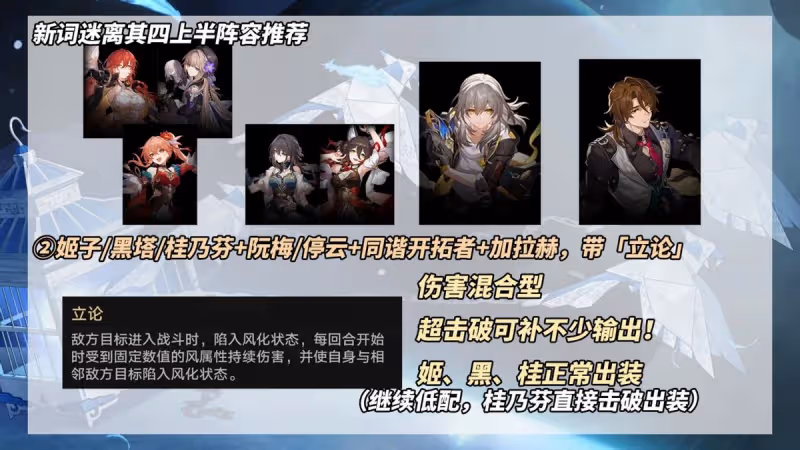 崩鐵:2.2虛構「新詞迷離」攻略|7種滿星陣容推薦,含無DOT隊