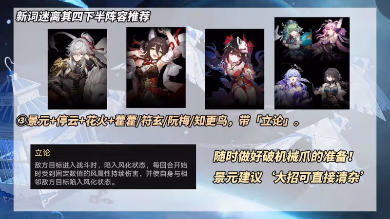 崩鐵:2.2虛構「新詞迷離」攻略|7種滿星陣容推薦,含無DOT隊