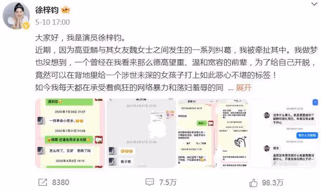 高亞麟退出名下公司，徐梓鈞採訪照公開，魏嘉已回歸正常生活