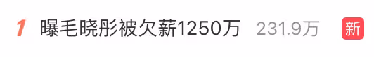 毛曉彤被拖欠1250萬薪資!官司贏了錢卻拿不回來,引發熱議