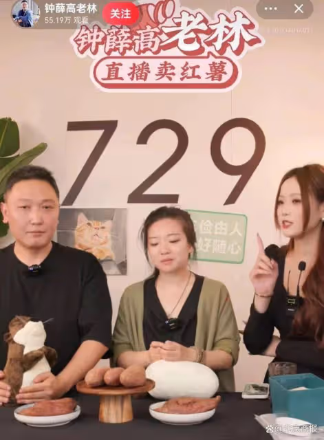 已拖欠729名員工薪資！鍾薛高創始人直播賣紅薯還債
