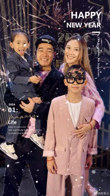 應采兒小兒子滿4歲,hoho和哥哥Jasper長成一張臉,像爸爸陳小春