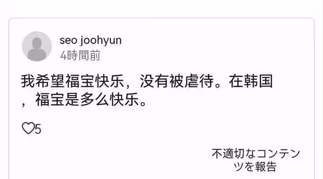 大無語！徐賢點贊請願福寶被虐待的帖，韓國粉絲還用大卡車示威