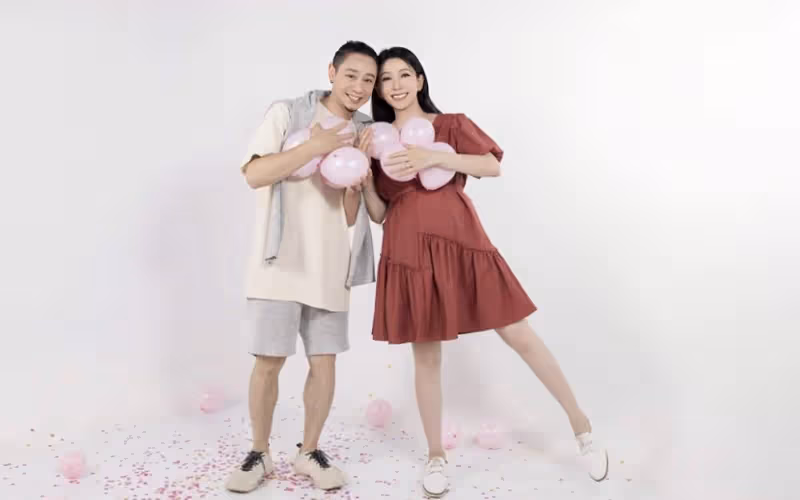 恭喜！41歲香港女星文凱玲宣布懷孕，戳破氣球公開肚中胎兒性別