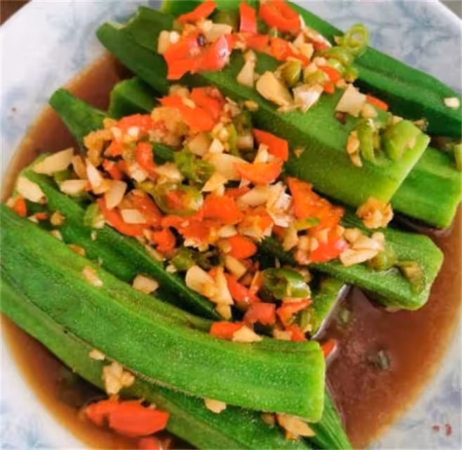 秋葵怎麼拌好吃,大廚教你簡單做法,鮮嫩爽口,營養不流失