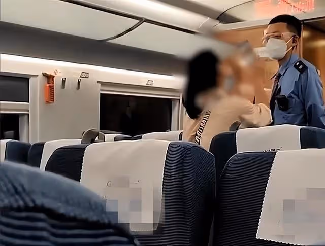 回顧湖北年輕女子在高鐵上耍瘋,當眾表演脫衣服劈叉,被警方帶走