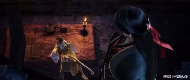 金瓶兒與鬼厲合作,斜坐姿勢太性感,一塊布擋不住,還挑明一件事
