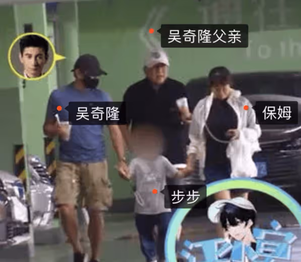 53歲吳奇隆帶兒子逛商場,5歲步步帥氣可愛,劉詩詩公公罕見現身