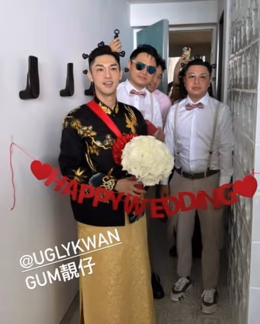 TVB男星泰國舉行夢幻婚禮,希望快點有小朋友,太太容貌升級被指換臉