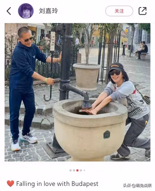 劉嘉玲曬夫妻遊玩照,她嬉鬧玩耍超開心,梁朝偉一臉寵溺看著她