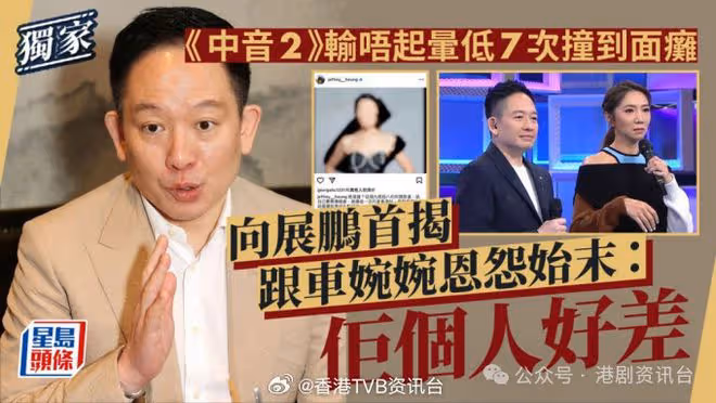 向展鵬首揭跟車婉婉恩怨始末!長輩勸告勿參加《中音2》