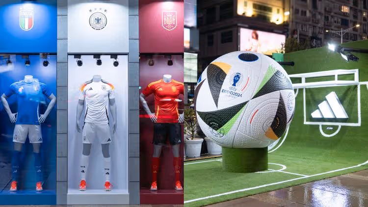 adidas挺歐洲盃不僅端全新球衣　三米高巨型足球吸睛又好拍