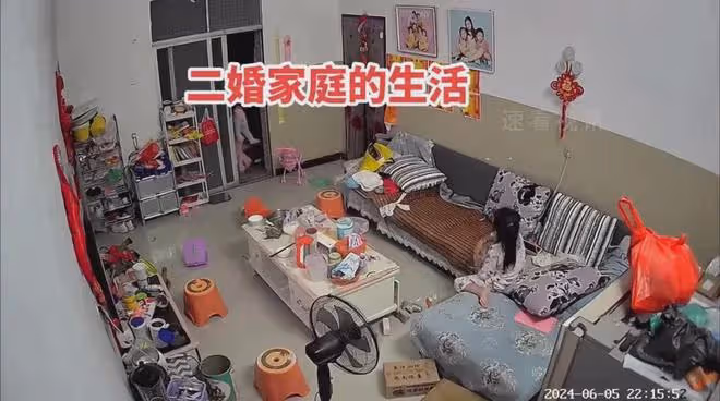 女子曬女兒跟老公女兒吵架，嚎啕大哭被抱走哄，一句話真後悔二婚