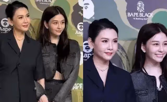 退賽港姐風韻猶存,為富二代女兒入行鋪路,網友:合照像兩姐妹