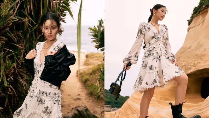 蔡瑞雪海邊辣曬美乳　用ALLSAINTS當起叛逆美少女