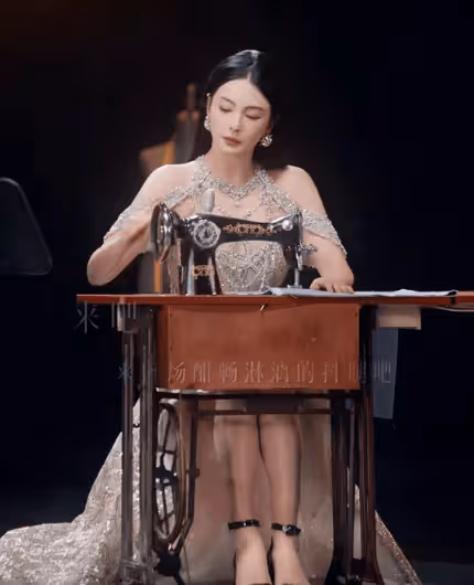 笑麻了，張雨綺抖腿代言縫紉機，我在評論區笑暈過去