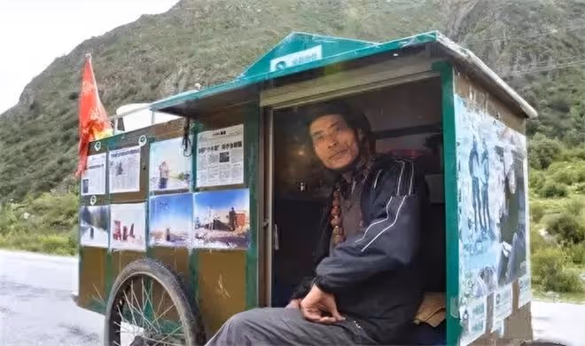 回顧寧波小伙,拉一破板車35年行走30萬公里,59歲走到黑河人沒了