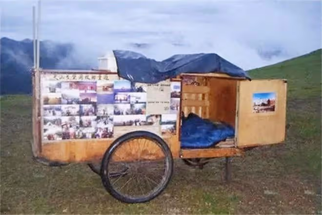 回顧寧波小伙,拉一破板車35年行走30萬公里,59歲走到黑河人沒了