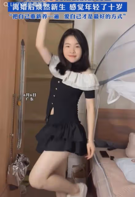 女生曬離婚前後的自己,離婚前滿臉悲傷內耗嚴重,離婚後煥然新生