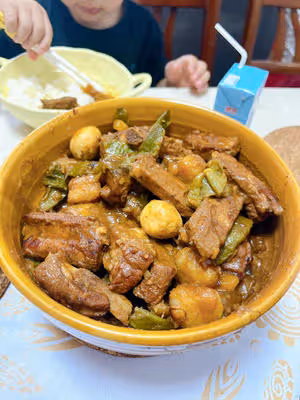 家常排骨🍖土豆燉豆角
