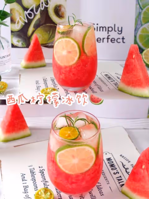 自製夏日神仙飲品❗️西瓜檸檬雪碧飲❗️