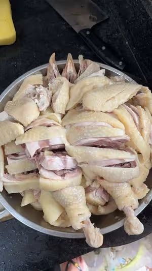 白切扇雞