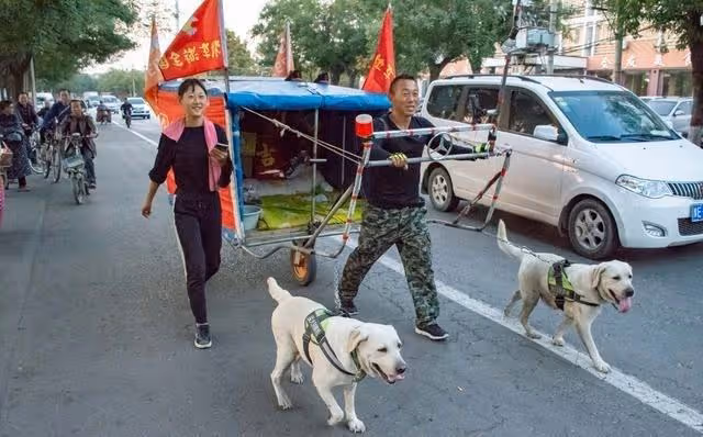 2018年,遼寧父親帶女兒徒步7千里去雲南,路上靠直播補貼生活費
