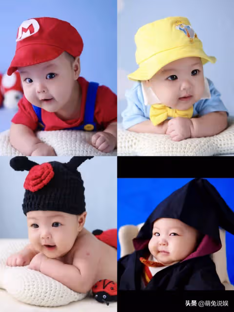 娃娃曬一家三口合照慶兒子百天,金寶肉乎乎超可愛,大眼睛隨媽媽