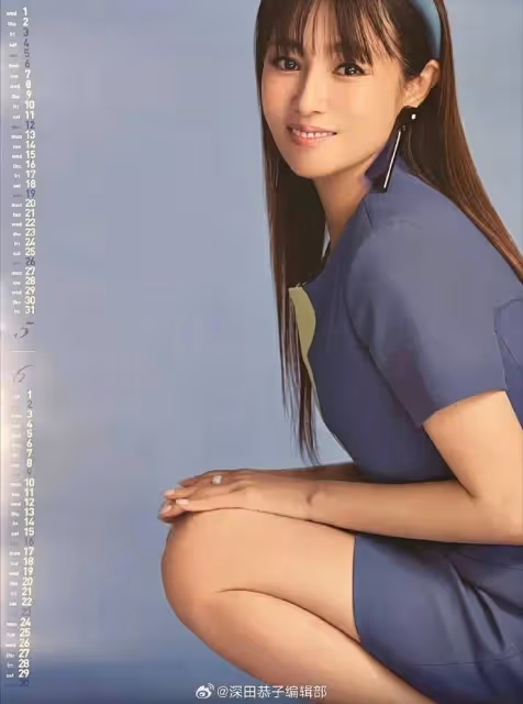 深田恭子掛曆寫真露出事業線!膚白貌美大長腿性感火辣