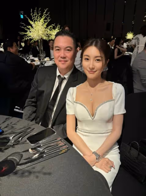 TVB花旦低胸裝出席婚禮!大曬與韓國男星合照!自爆是超級Fans
