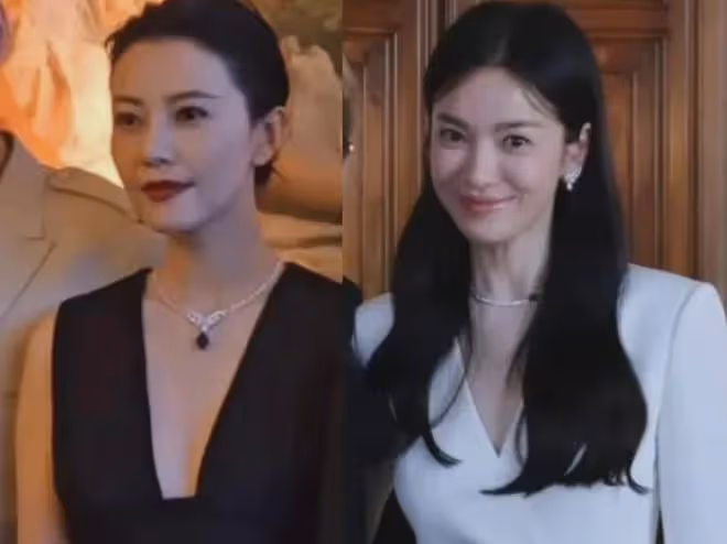 宋慧喬與高圓圓同框太虐！氣質畏縮狀態差，兩處細節成敗筆