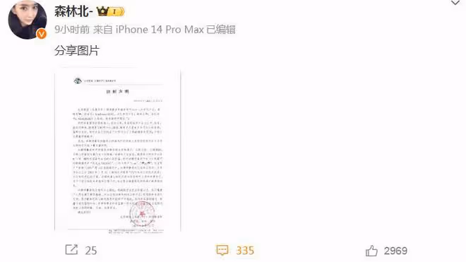 森林北深夜發文:已報案,她和汪峰的感情遭受巨大壓力
