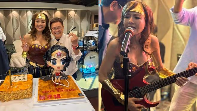 90年代性感女星58歲生日，大曬元祖級「飛彈」 身材，群星到場祝賀