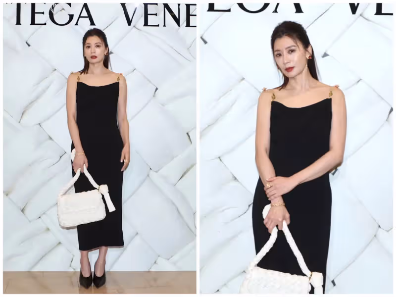賈靜雯挺BOTTEGA VENETA美到「長出櫻花」　方郁婷首遇大陣仗超緊張