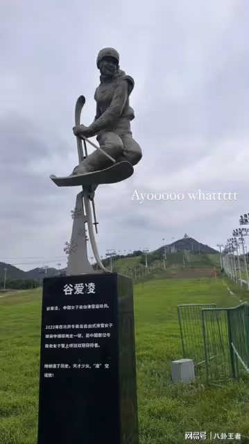 活人雕像!谷愛凌雕像落成引爭議,本人又驚又喜,網友直呼活久見