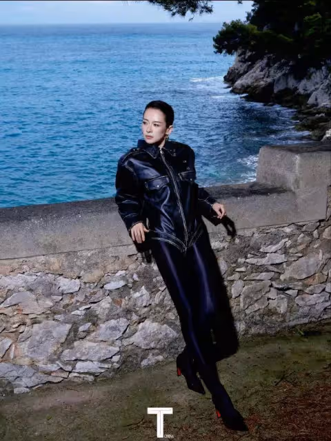章子怡穿皮褲拍大片!離開汪峰後狀態全開 全心搞事業的女人最迷人