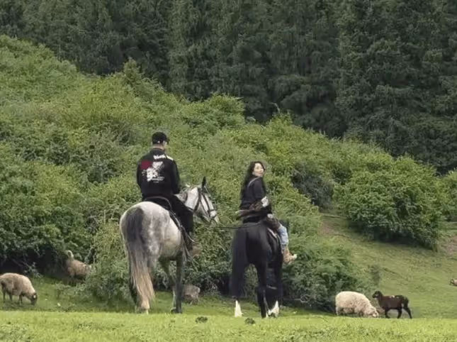 森林北更新視頻，高馬尾顯年輕，又瘦又美終於像34歲了，與汪峰異地戀顯高調