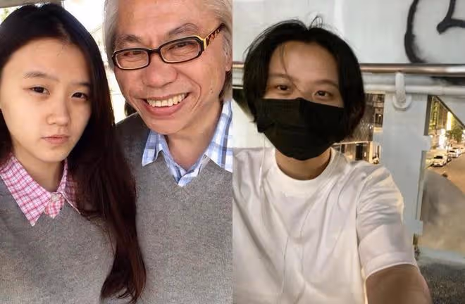 「爺孫戀」林靖恩好了:剪掉長發蹲在橋上,眼裡還泛著淚光