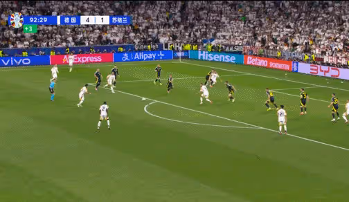 5-1!德國隊歐洲杯揭幕戰王者歸來!雙星破門+鋒霸傳射