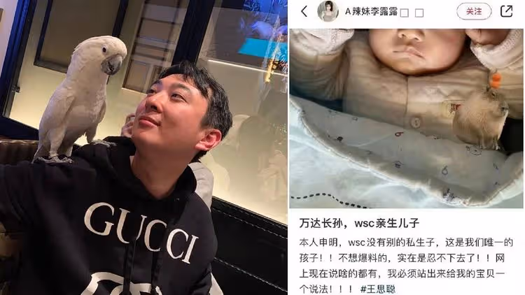 才冒私生女疑雲！富二代王思聰又有辣妹秀男娃稱「萬達長孫」　網虧：九子奪嫡