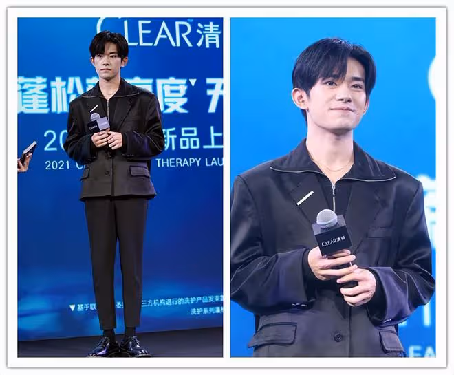 長開了的易烊千璽也太帥氣了，一身黑衣穿搭隨意，絲毫不影響氣質