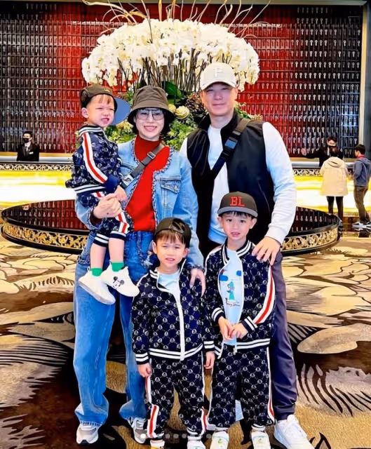 胡杏兒父親節感謝富豪老公,曬有3個兒子的幸福,手寫信很可愛