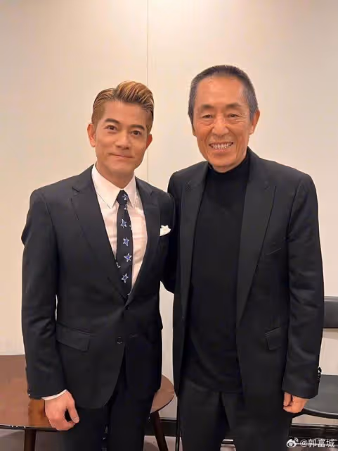 郭富城曬與章子怡合照,與女方久違同框互道近況,大讚其神采飛揚