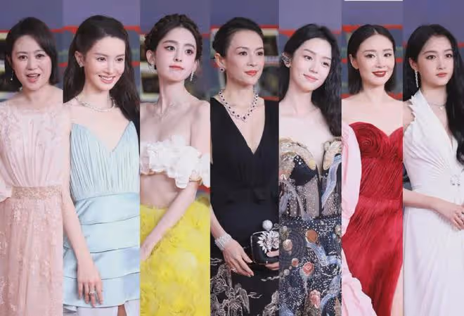 電影之夜生圖,章子怡、高葉氣場強大,娜扎宛若仙子,她全場最美