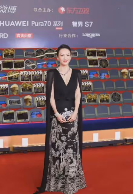 電影之夜生圖,章子怡、高葉氣場強大,娜扎宛若仙子,她全場最美