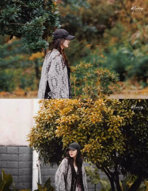 楊冪的私服是內娛「天花板」吧，大碼外套配短褲，下身失蹤好時髦